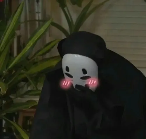 Hình troll nét mặt xấu hổ lúng túng vì bị phát hiện