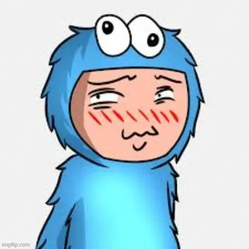 Hình meme hài phản ứng ngại ngùng ngượng mà vẫn vui