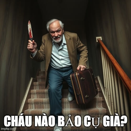 Cháu nào bảo cụ già?