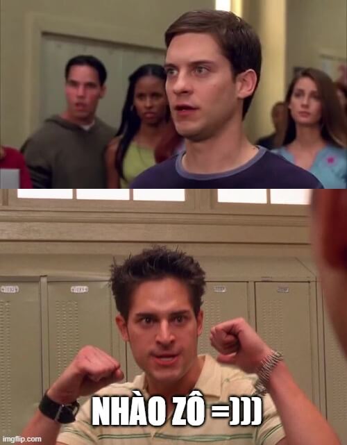 Ảnh meme đánh lộn: Ngon nhào zô.