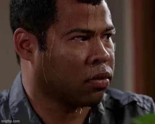 Độ cường điệu của meme anh da đen sợ hãi trong tương tác vui