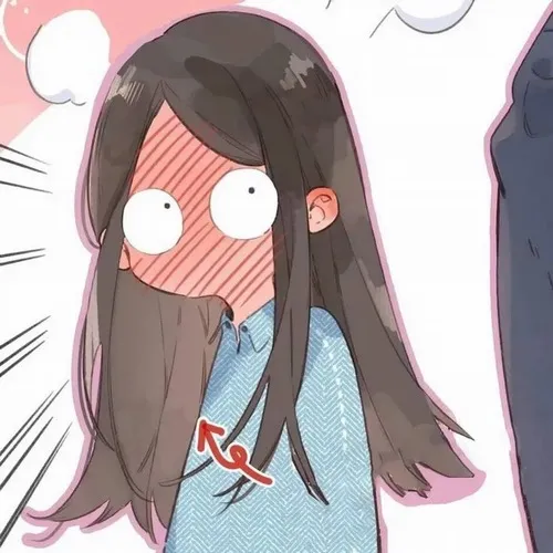 Ảnh chế anime xấu hổ lúng túng khi bị chú ý bất chợt