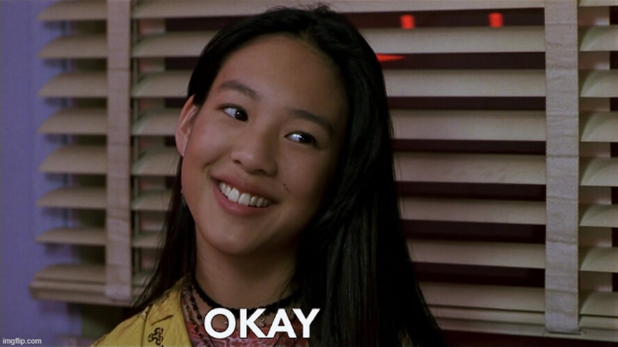 Ok mà mặt tỉnh bơ