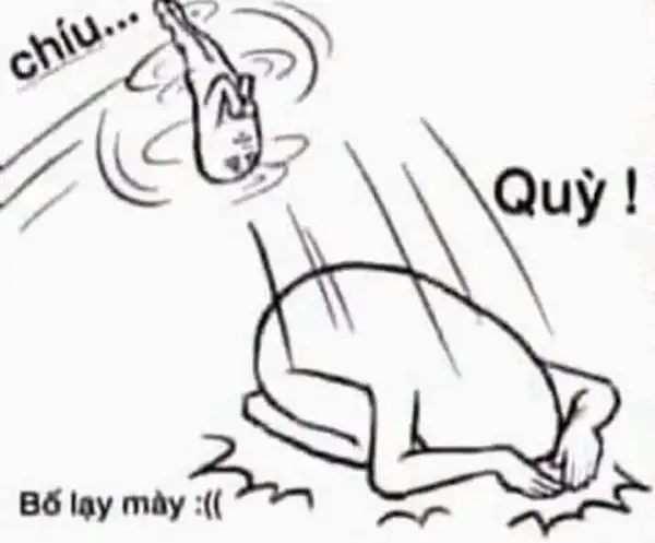 Bố lạy mày: Meme quỳ lạy 2 bước cụ thể