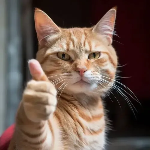 Khoảnh khắc mèo tán thành cho thấy ánh mắt cong nhẹ khiến ai cũng vui