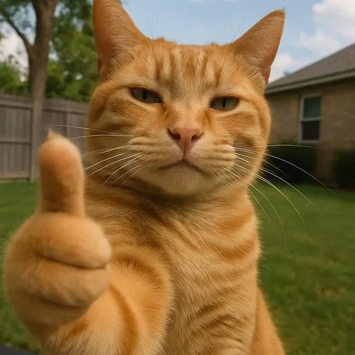 Mèo tán thành nhẹ một cái nhưng lan cảm giác bình yên