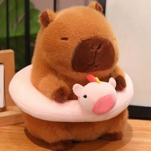 Ảnh meme trầm lặng Capybara lim dim biểu hiện mệt mỏi.