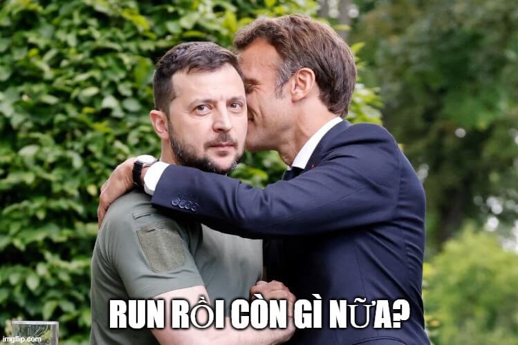 Run rồi còn gì nữa - Marcon troll Zelenskyy