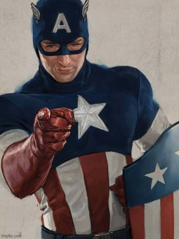 Captain America chỉ tay hăm dọa