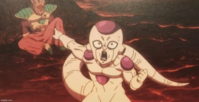 Frieza chỉ tay ra sau