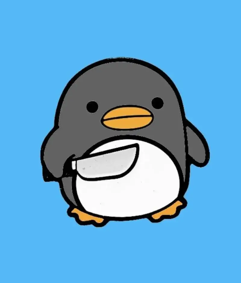 Hình meme vịt troll mang dao đến để “nói chuyện nhẹ nhàng”