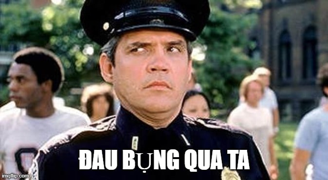Meme “tao báo công an” với nét mặt nghiêm trọng siêu hài hước