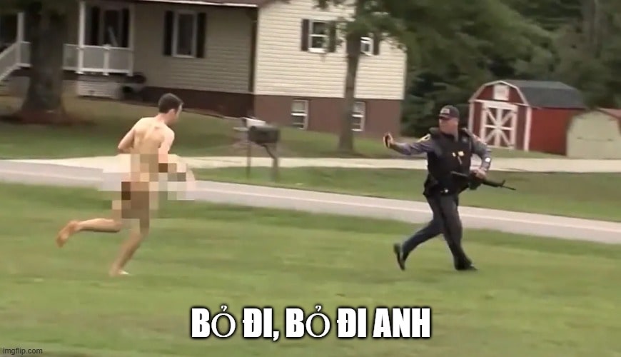 Công an xuất hiện bất thình lình trong meme khiến ai cũng cười