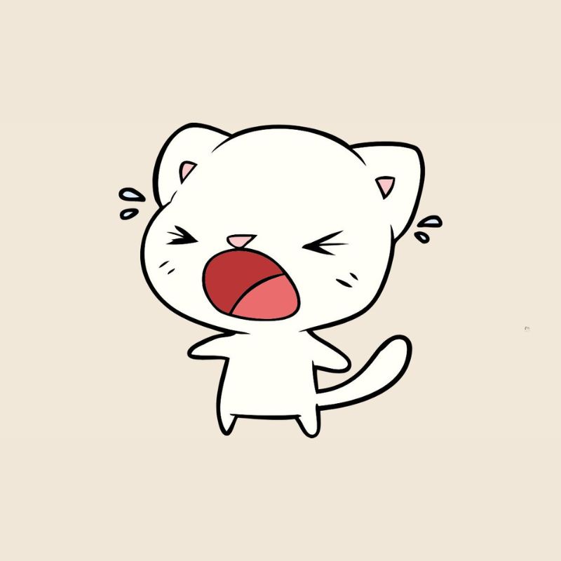 Ảnh meme mèo u uất, mặt quay nghiêng, biểu cảm sâu lắng và kiệt quệ.