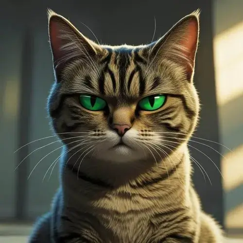 Meme hài mèo lườm phác họa cấp độ cáu tăng dần qua từng biểu cảm