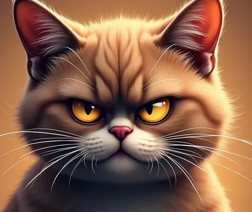 Hình troll mèo bực mình ghi lại tiếng gầm nhẹ khiến không khí nặng hơn