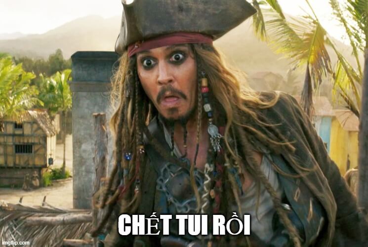 Jack Sparrow với cảm giác khi nghe “mời bạn lên bảng”
