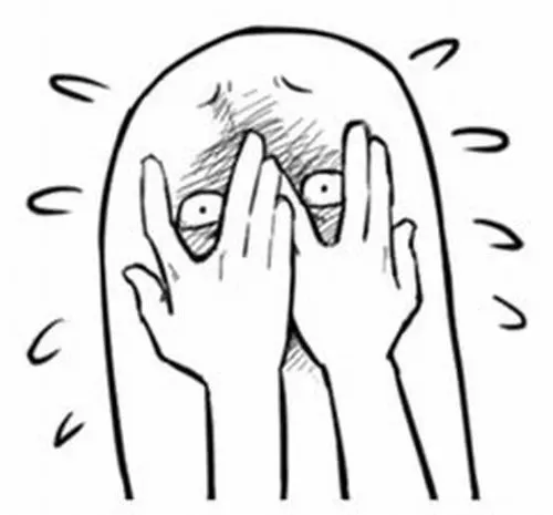 Ảnh chế nét mặt hãi hùng hụt hơi vì bóng tối