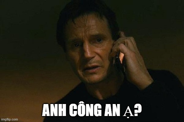 Meme chó mặt ngáo nhưng caption “tao báo công an” siêu troll bạn bè.