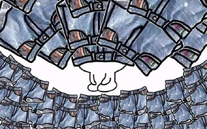 Hình đội quần như đang diễn vai trầm cảm phong cách Gen Z.