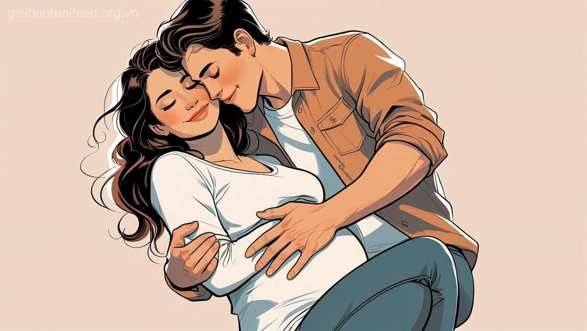 Vì sao con trai thích sờ bụng người yêu? Chuyện này không đơn giản