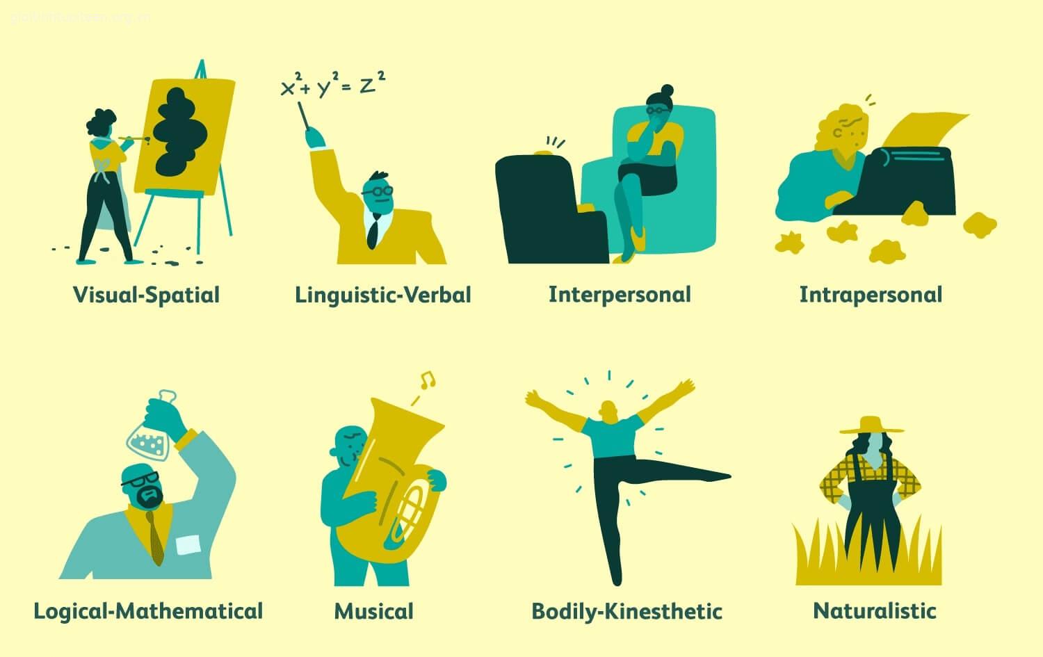 Thuyết đa trí thông minh của Howard Gardner: Nhiều loại hình độc lập, tương tác với nhau