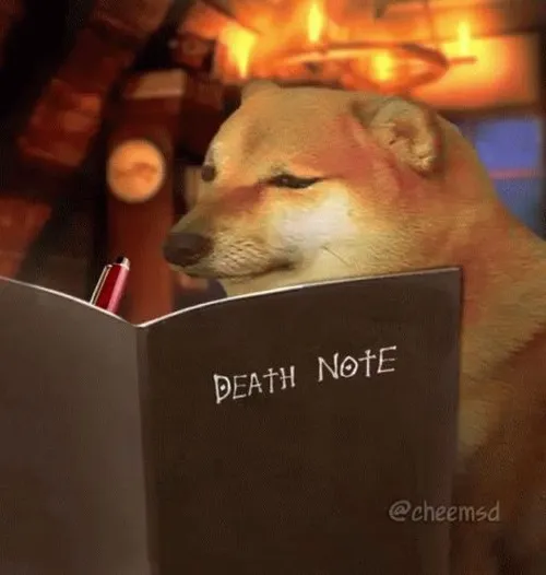 Meme hài chú cún buồn ngủ thể hiện nụ cười méo đáng yêu