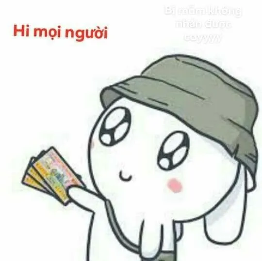 Meme thỏ bảy màu gợi nhịp hài trong khung tranh đơn