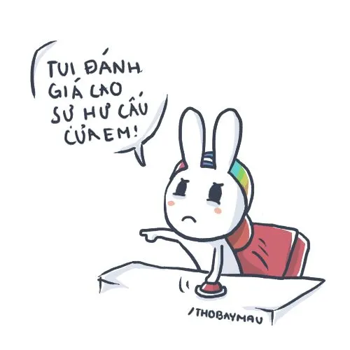 Meme thỏ bảy màu chạm chất châm biếm Việt trẻ