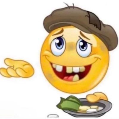 Icon vàng ngửa tay xin tiền