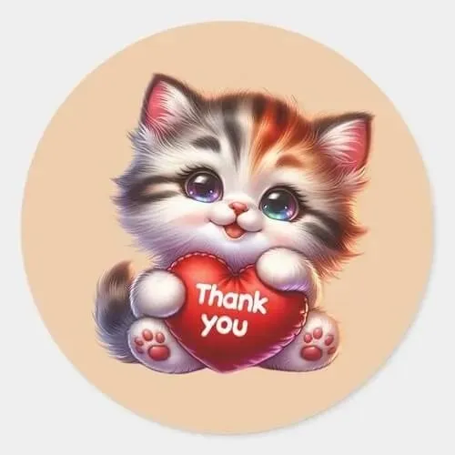 Meme mèo cảm ơn dùng khi bạn ngại nói lời tri ân trực tiếp