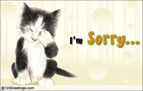 Meme miu cho thấy tai cụp mềm khi biết mình sai