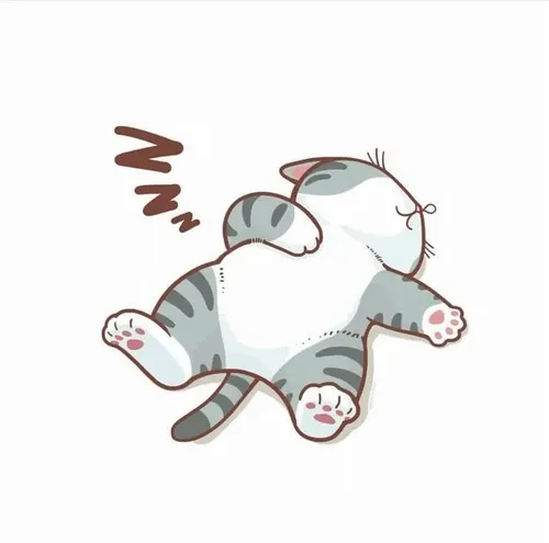 Hình mèo cuộn tròn mềm oặt dành cho ai mê vibe bình yên