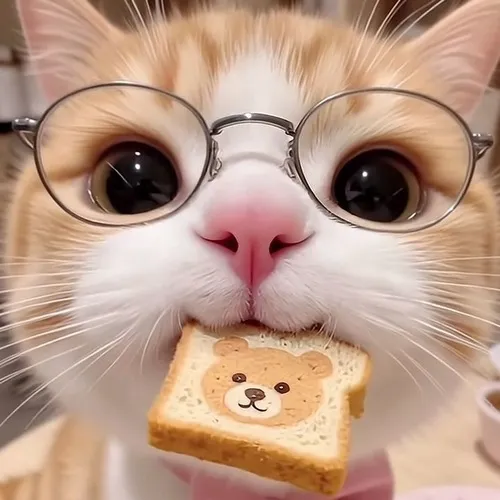 Mèo nhìn đĩa gà rán với tâm thế chủ quán, không khách nào dám giành.