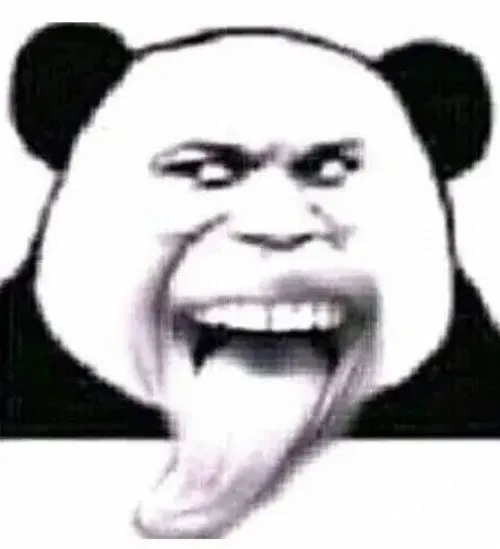 Meme chế gấu trúc nêu hành vi liếm gió qua mặt tếu sinh động