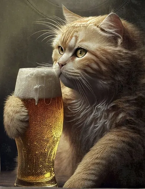 Bộ meme mèo uống bia dành cho lúc tâm trạng muốn xỉn quên đời
