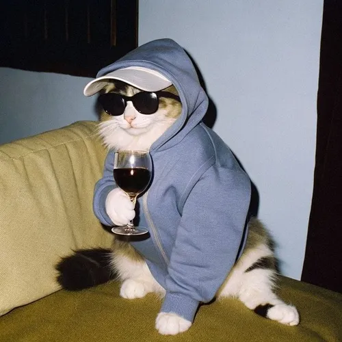 Meme chế mèo mướp góc bếp mơ màng trước vị malt