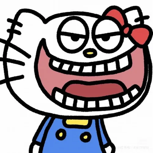 Hình profile Hello Kitty vô tri dưới ánh sáng trắng dịu tạo mềm mại