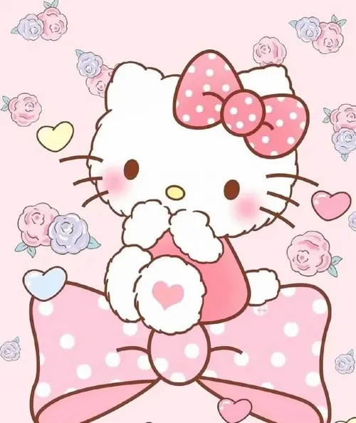 Hình avatar cute Hello Kitty vô tri được ánh sáng dịu tạo trung tính