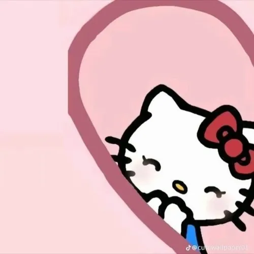 Hai nửa avatar hello kitty và người nhện ghép trái tim