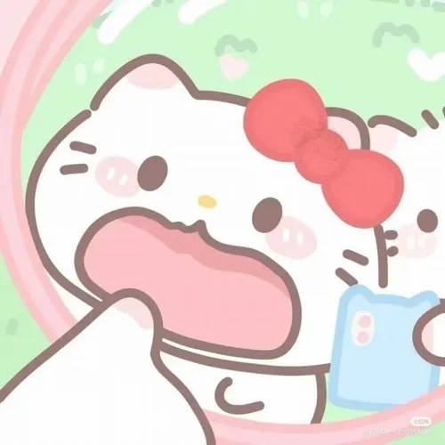 Ảnh avatar ngầu vẫn giữ vibe kawaii nhờ nền pastel chia đôi