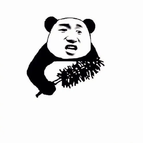 Ảnh meme vui gấu trúc liếc qua một bên đầy thái độ.