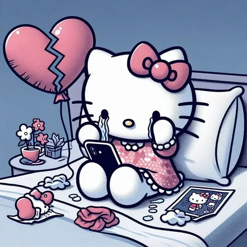 Sự dịu dàng của Hello Kitty khi rơi nước mắt phù hợp giây phút mềm lòng nhất