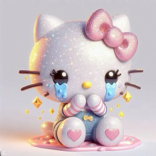 45 Ảnh Hello Kitty Khóc Lóc trong rất đáng thương và dễ đồng cảm cho các nàng