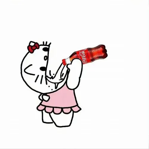 Khoảnh khắc mèo mascot like hí hoáy với đạo cụ ăn uống