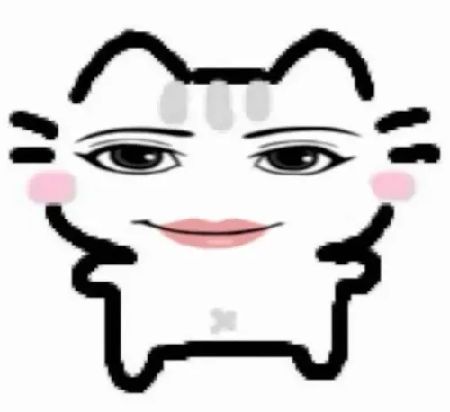 Meme mèo Hello Kitty vui hí hửng với nơ đỏ quen thuộc