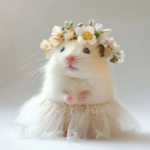 Ảnh meme vui hamster lùn phồng má phản xạ nhanh khi bị trêu