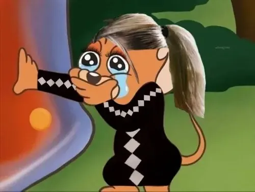 Hình troll chuột mếu máo động tác che mặt nhìn tủn mủn dễ thương