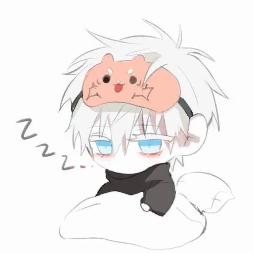 Meme Satoru Gojo chibi khoe tóc trắng cùng kỹ thuật không gian tuyệt đỉnh