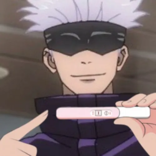 Ảnh meme vui chú thuật sư mạnh nhất bật Xanh xoắn hút ma áp đỏ rực